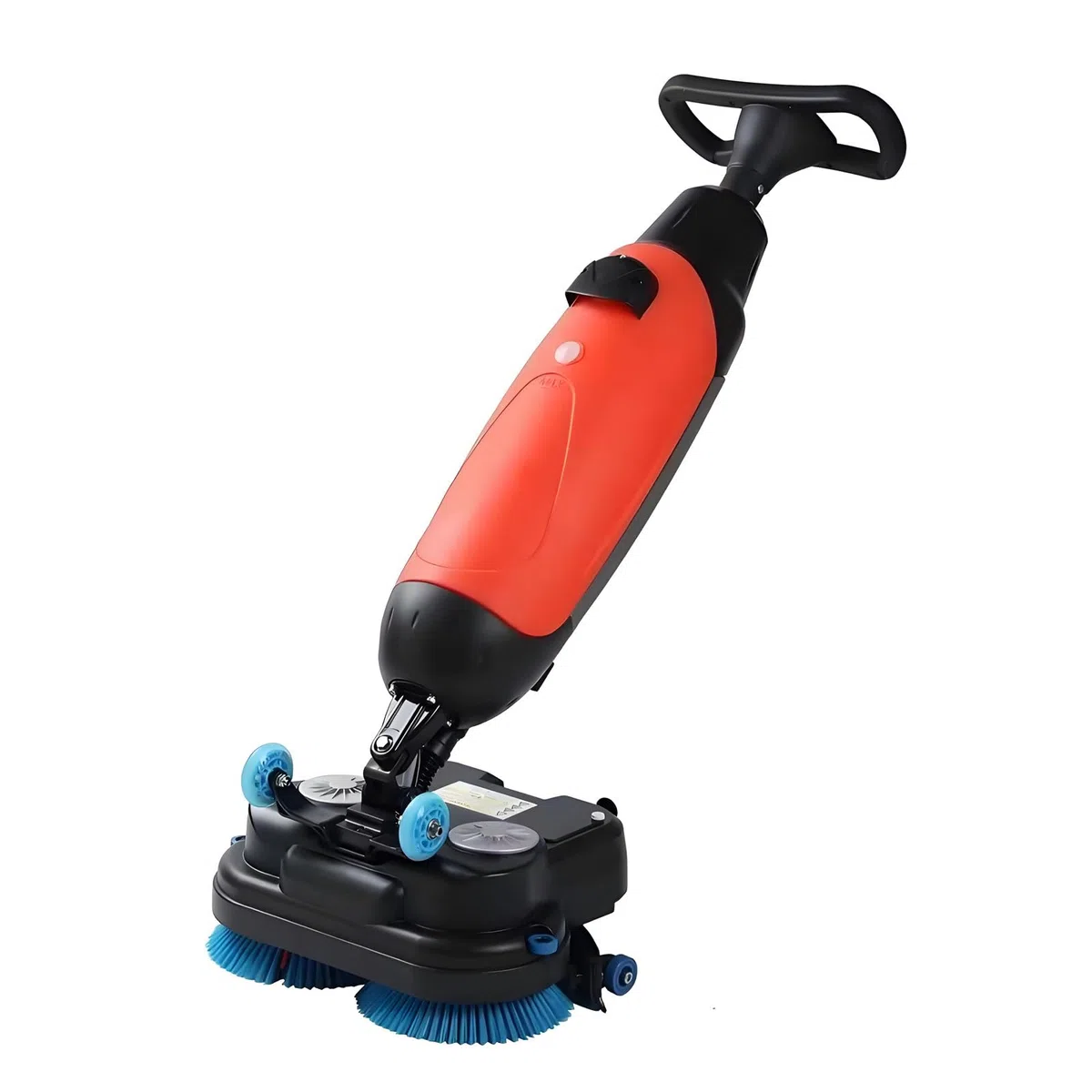 Nettoyeur De Sol Haute Efficacité, Mini Autolaveuse, Double Brosse, Brosse Rotative 360°, Serpillière électrique sans Fil pour Bureaux, écoles Et Commerces Red-220V