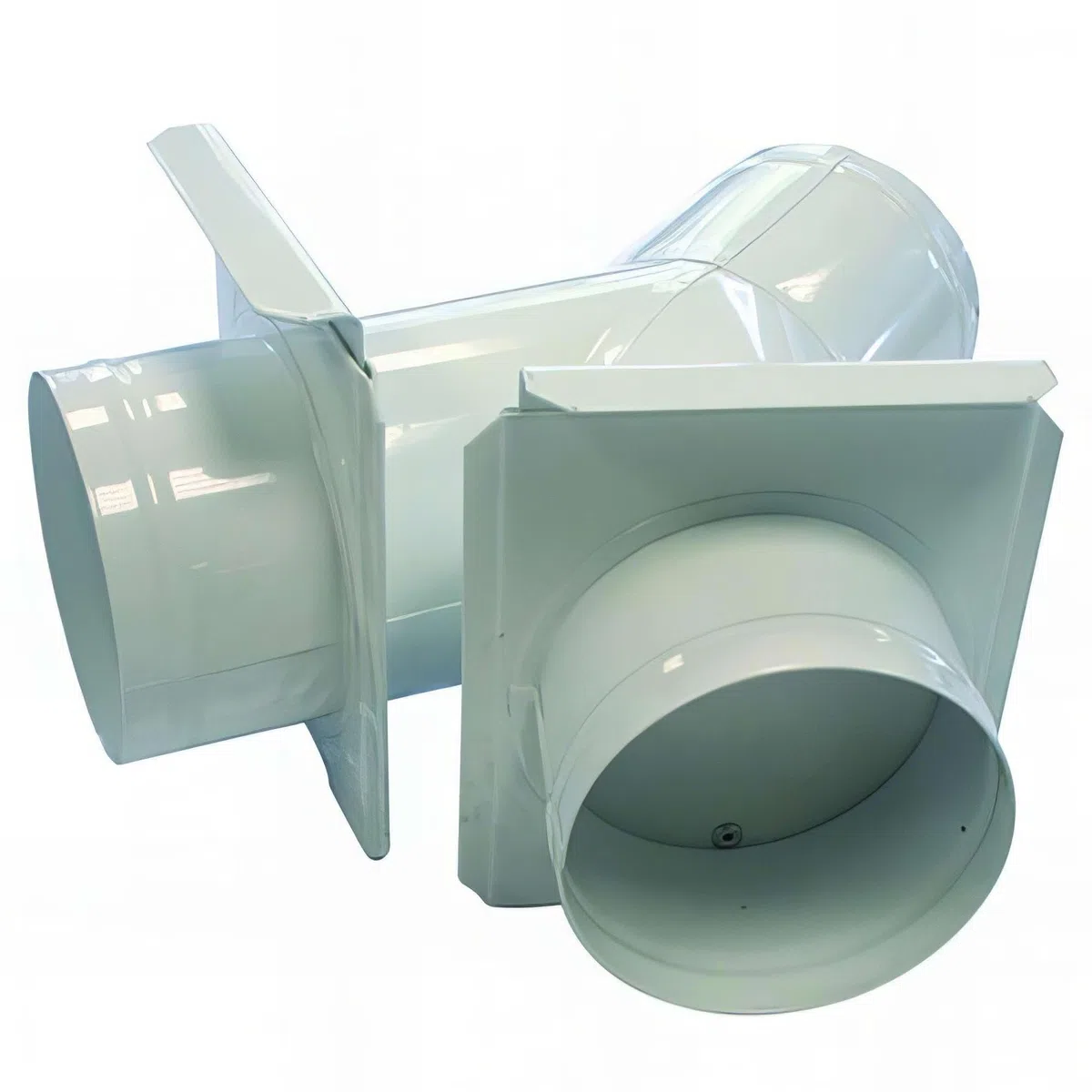 Culotte deux départs D. 125-120 - 120 mm avec tirette d'obturation pour aspirateur