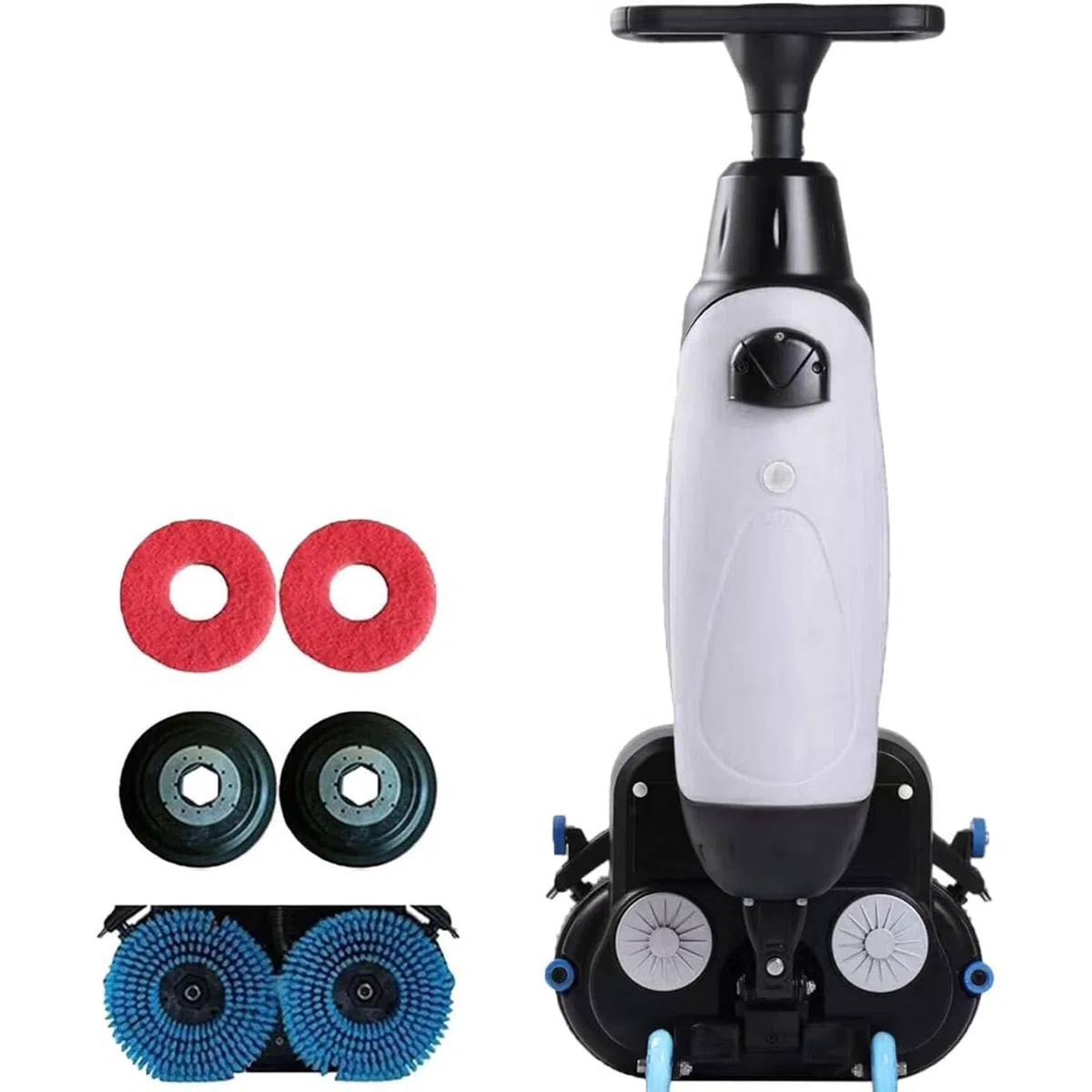 Autolaveuse commerciale sans fil, machine rotative à 360° pour le nettoyage des sols