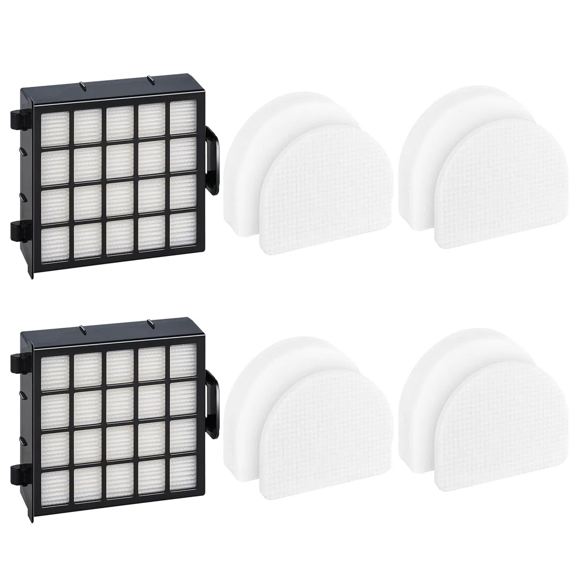 Leemone Accessoires de rechange pour aspirateur vertical Shark AZ4000 AZ4002 AZ4000C Detect Pro Max, 2 filtres HEPA, 4 filtres en mousse et feutre